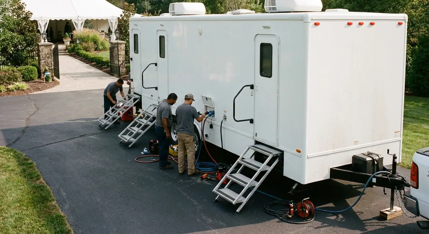 Luxury Restroom Trailer in Lee's Summit, MO